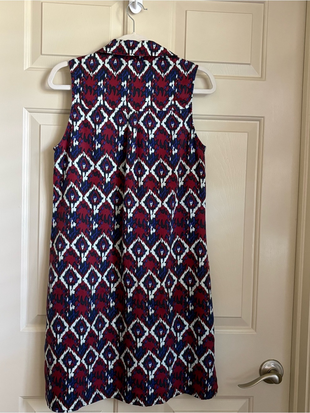 KAVU Zilla Dress Tencel Sleeveless Ikat Geometric Gorpcore Naturecore Size S - Picture 4 of 7